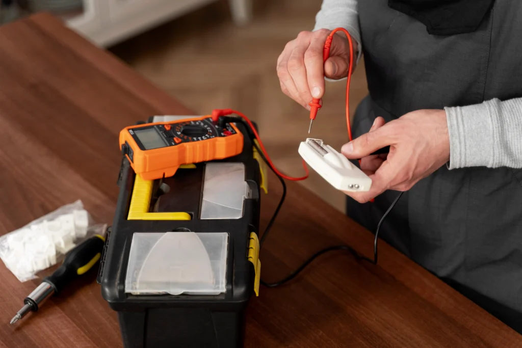 Megger testing of electrical cables in Jeddah using insulation resistance tester